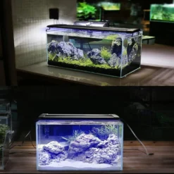 Akvariearmatur, LED, justerbar, hvid/blå - LEDlife