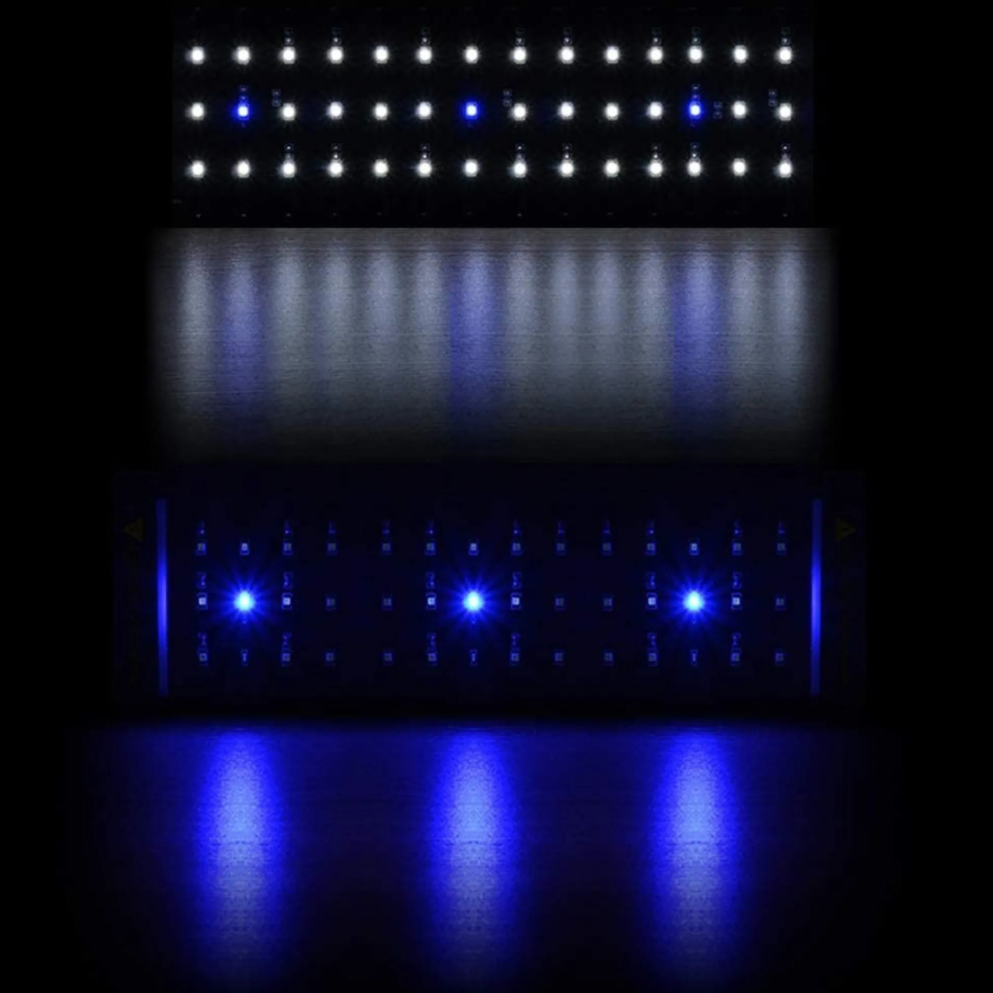 Akvariearmatur, LED, justerbar, hvid/blå - LEDlife