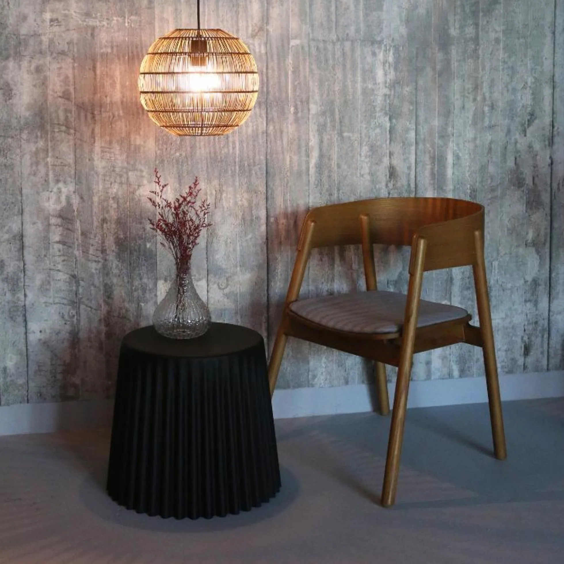 Alba flettet pendellampe, E27, 3m kabel - Ledpro