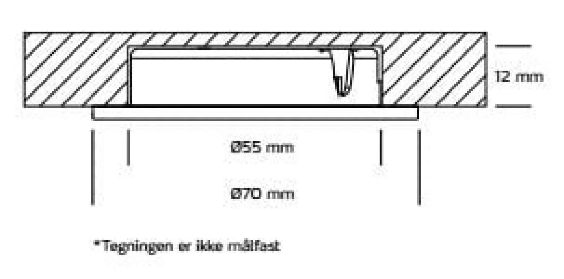 Alina, indbyg-/påbygningsspot LED (rund) 2,2W / 90° / dæmpbar