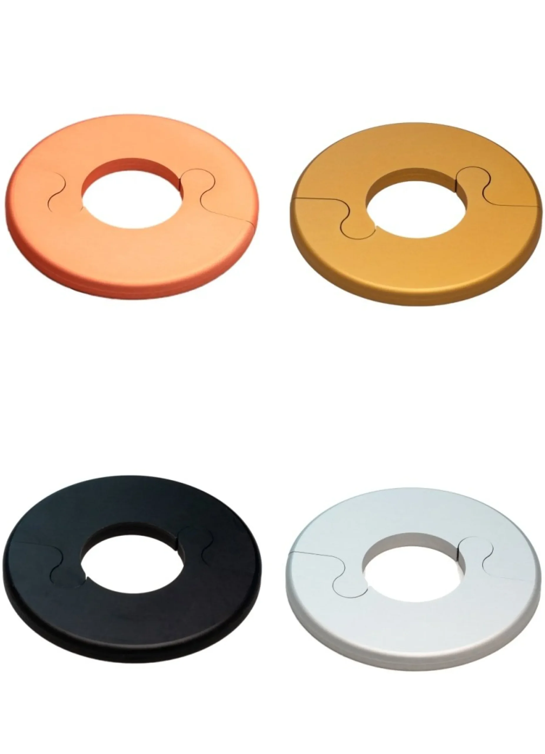 Alu Fit Rosette Ø22 Kobberlook