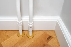 Alu Fit Rosette Ø22 Messinglook