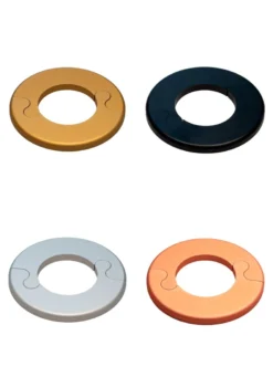 Alu Fit Rosette Ø28 Sort