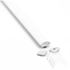 Alu hjørneprofil 30x30 til IP65 og IP68 LED strip med 2 meter længde, inkl. matteret cover og klips
