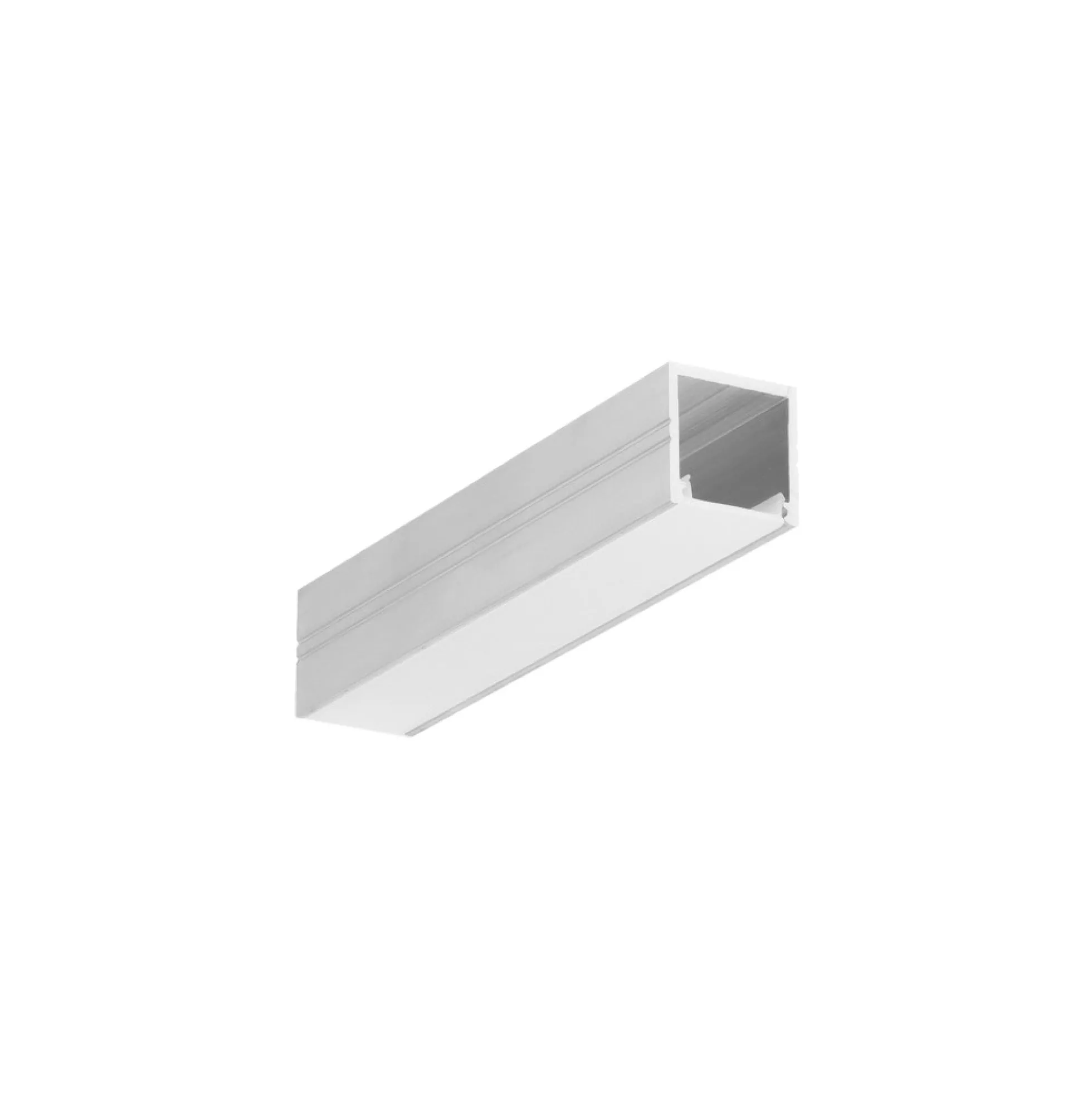 Aluminium LED skinne til påbygning, 2 meter SMART16 BC3/U4 - Ubehandlet aluminium