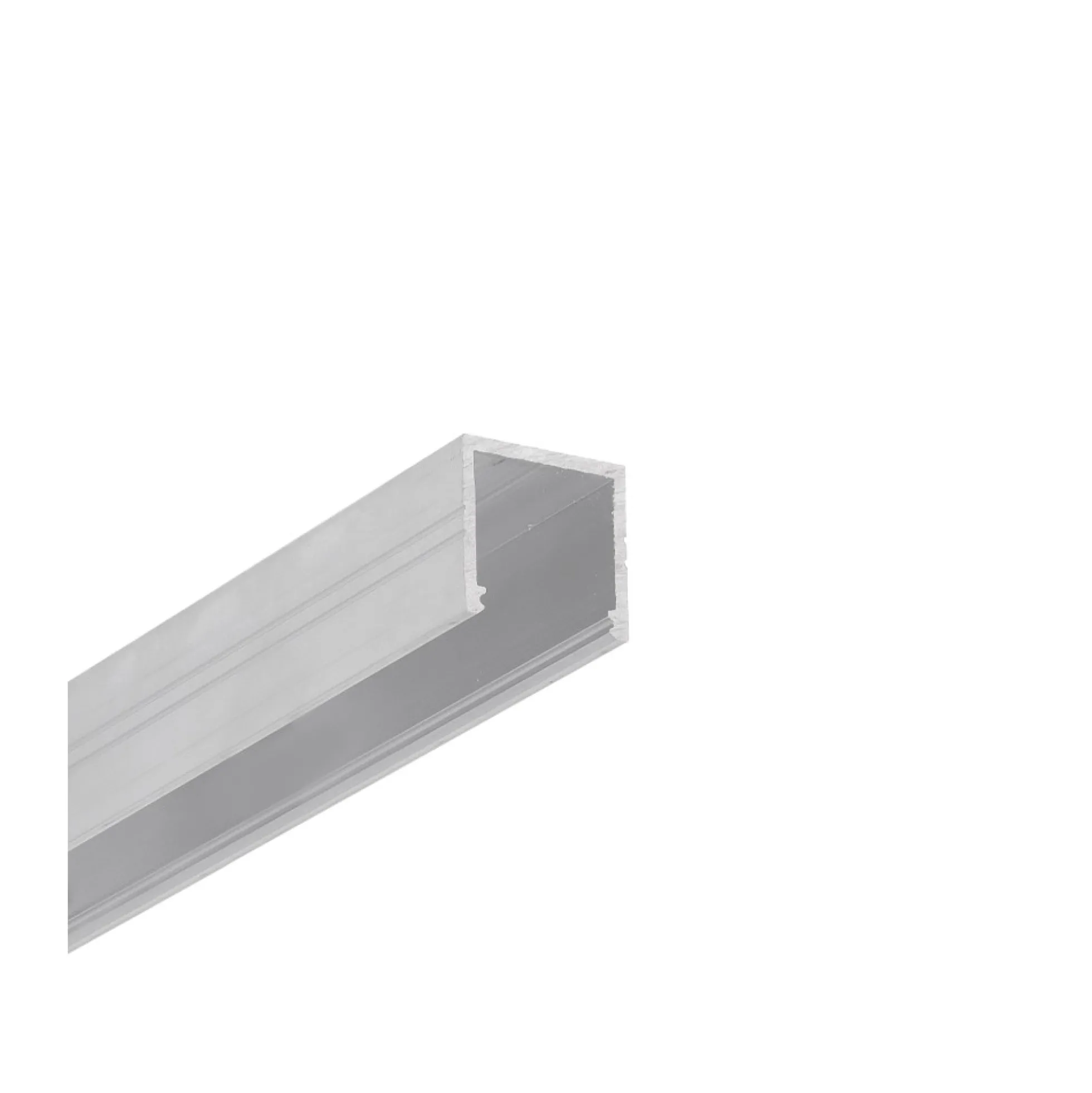 Aluminium LED skinne til påbygning, 2 meter SMART16 BC3/U4 - Ubehandlet aluminium