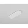 Aluminiumsprofil CABI12 E, hvid lakeret med hjørne og LED skinne