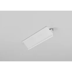 Aluminiumsprofil CABI12 E, hvid lakeret med hjørne og LED skinne