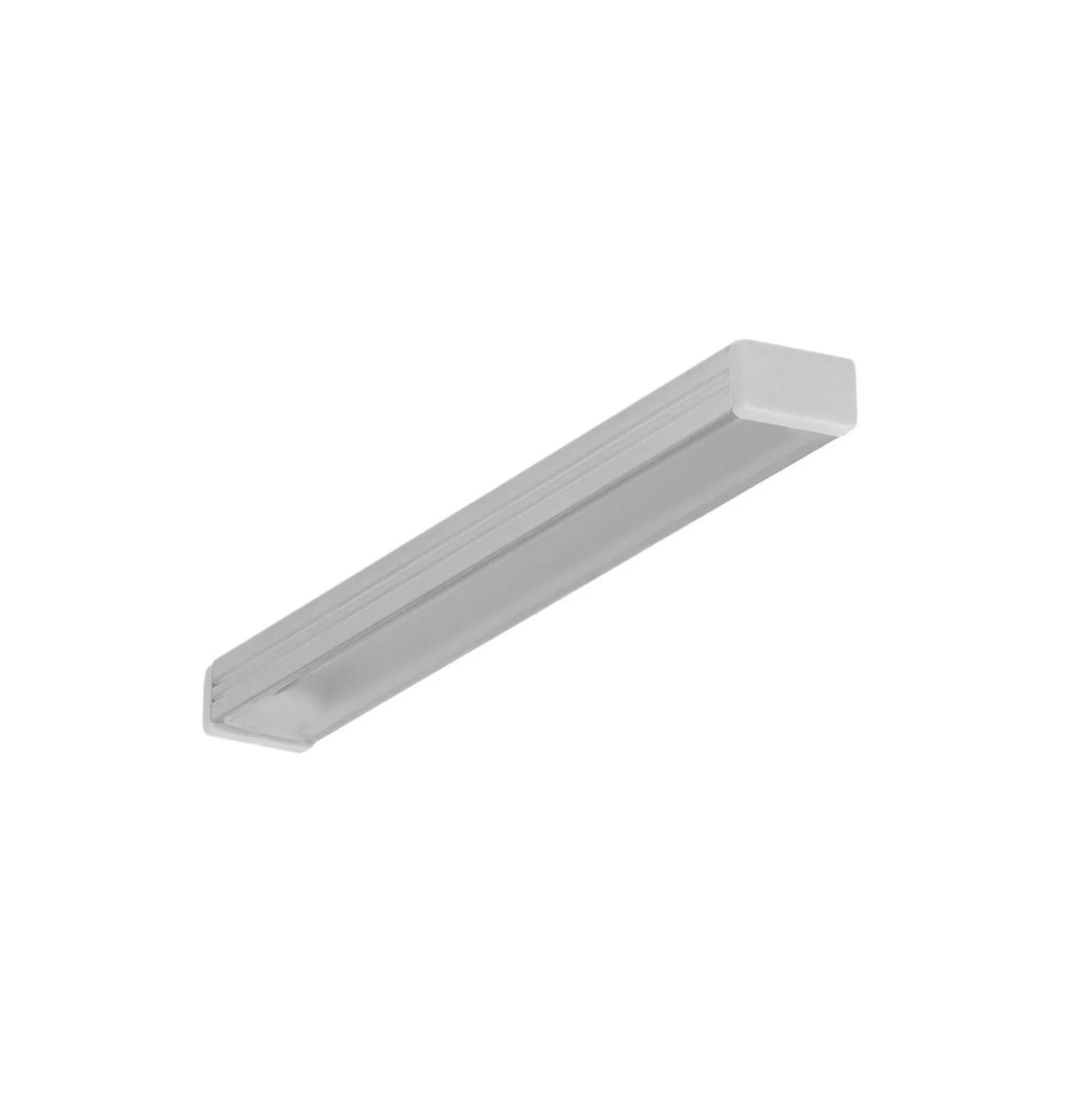 Aluminiumsprofil SLIM8 til LED skinne påbygning, ubehandlet aluminium
