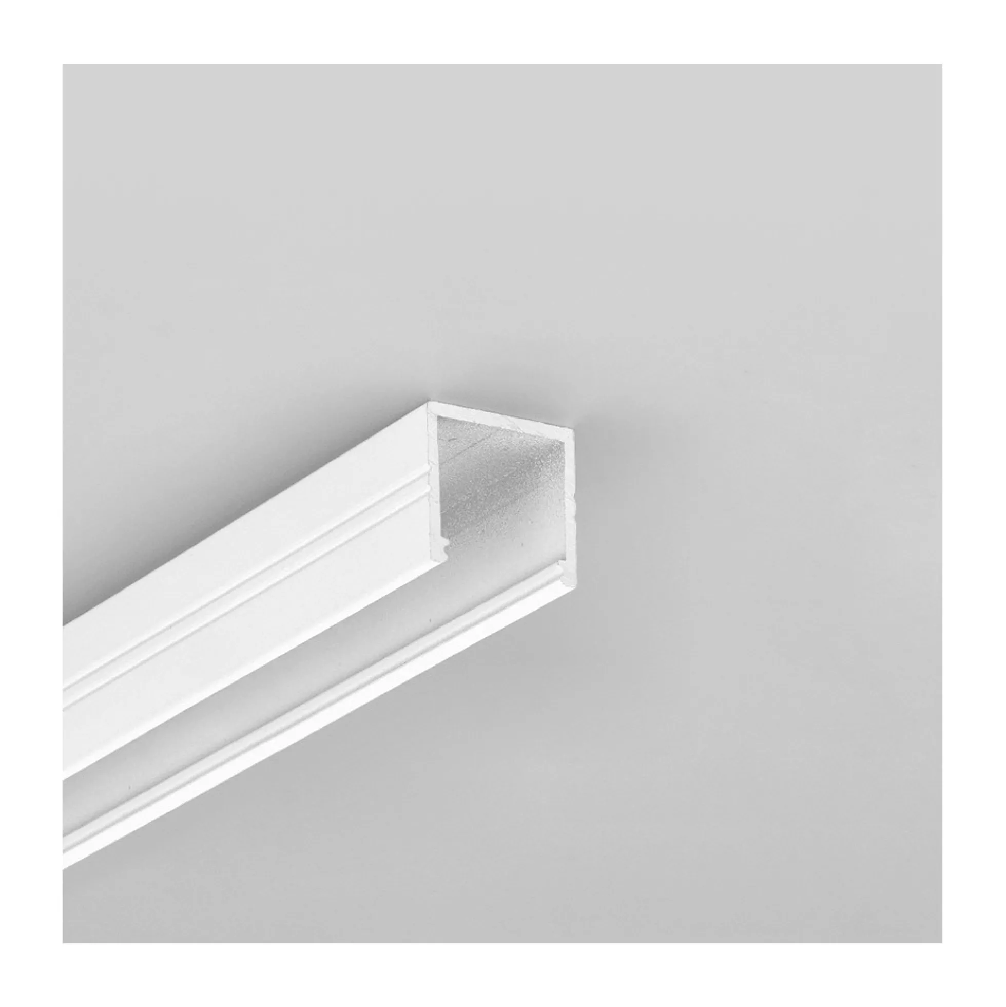 Aluminiumsprofil SMART16 BC3/U4 - Hvid lakeret, LED skinne til påbygning