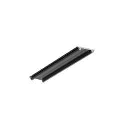 Aluprofil ARC12 CD/U5, sort lakeret, 2 meter