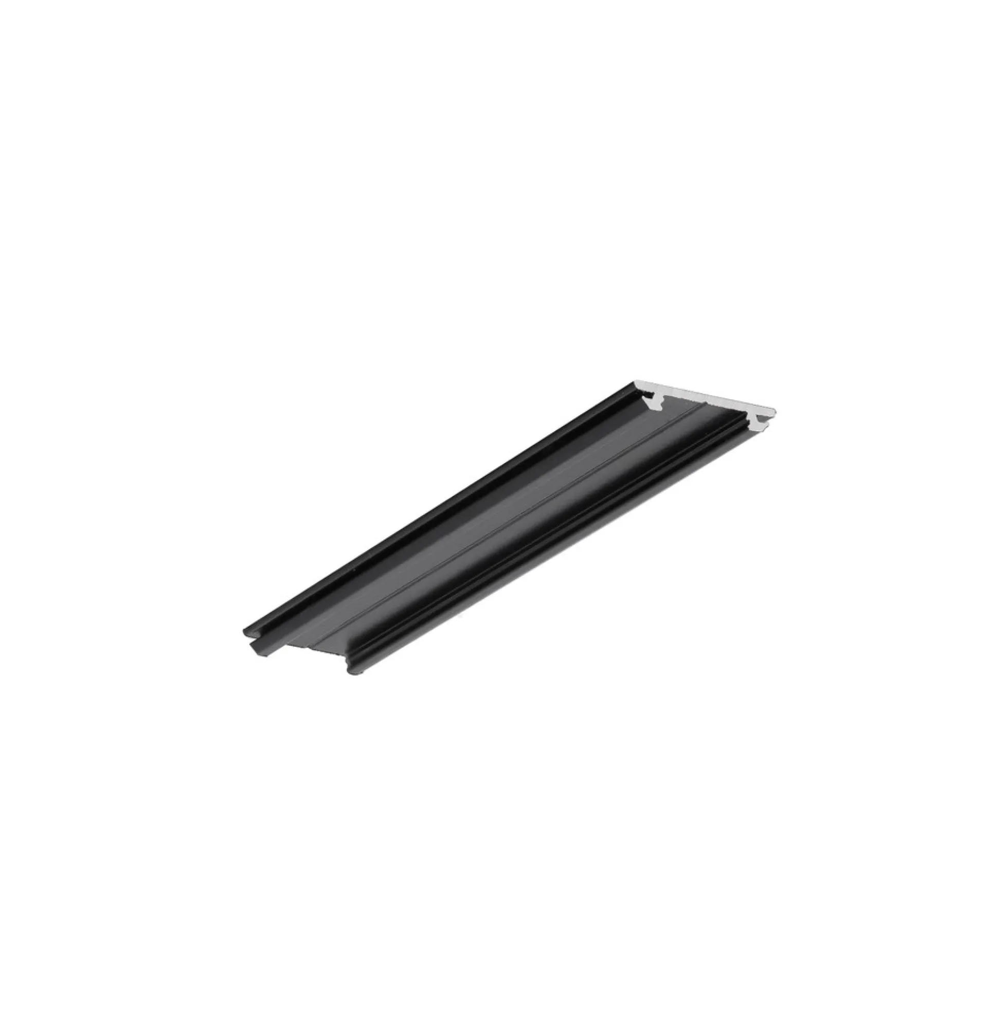 Aluprofil ARC12 CD/U5, sort lakeret, 2 meter