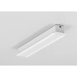 Aluprofil SMART-IN10 AC2/Z - Hvid lakeret, indbygget, LED skinne