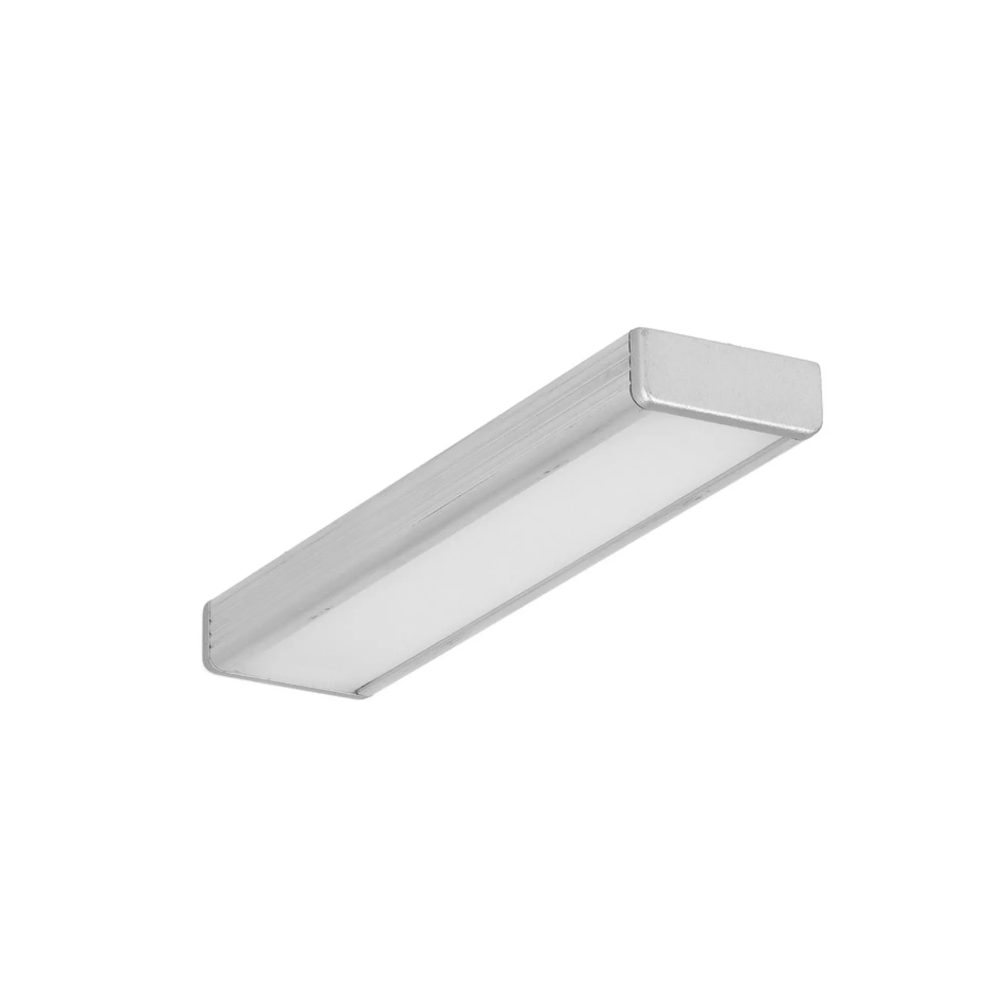 Aluprofil SURFACE14 EE7F/TY, ubehandlet aluminium, påbygning, LED skinne