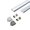 Aluprofil til LED stribe overflade, 2000x15,55x5,9 mm, sølv
