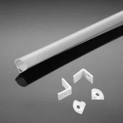 Aluprofil til LED-strip PCB, 2000x15,8x15,8mm, Hvid