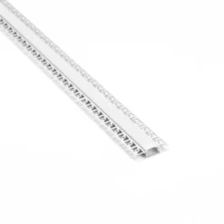 Aluprofil til LED-strips, indspartling, inkl. mælkehvidt cover og endestykker, 2 meter