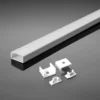 Aluprofil til LED-strips, 12mm overflade, 2000x17,4x7mm, hvid