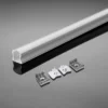 Aluprofil til LED-strips på printkort, 20mm, overflademontering, 2000x17,2x14,4mm, hvid