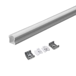 Aluprofil til LED-strips på printkort, 20mm, overflademontering, 2000x17,2x14,4mm, hvid