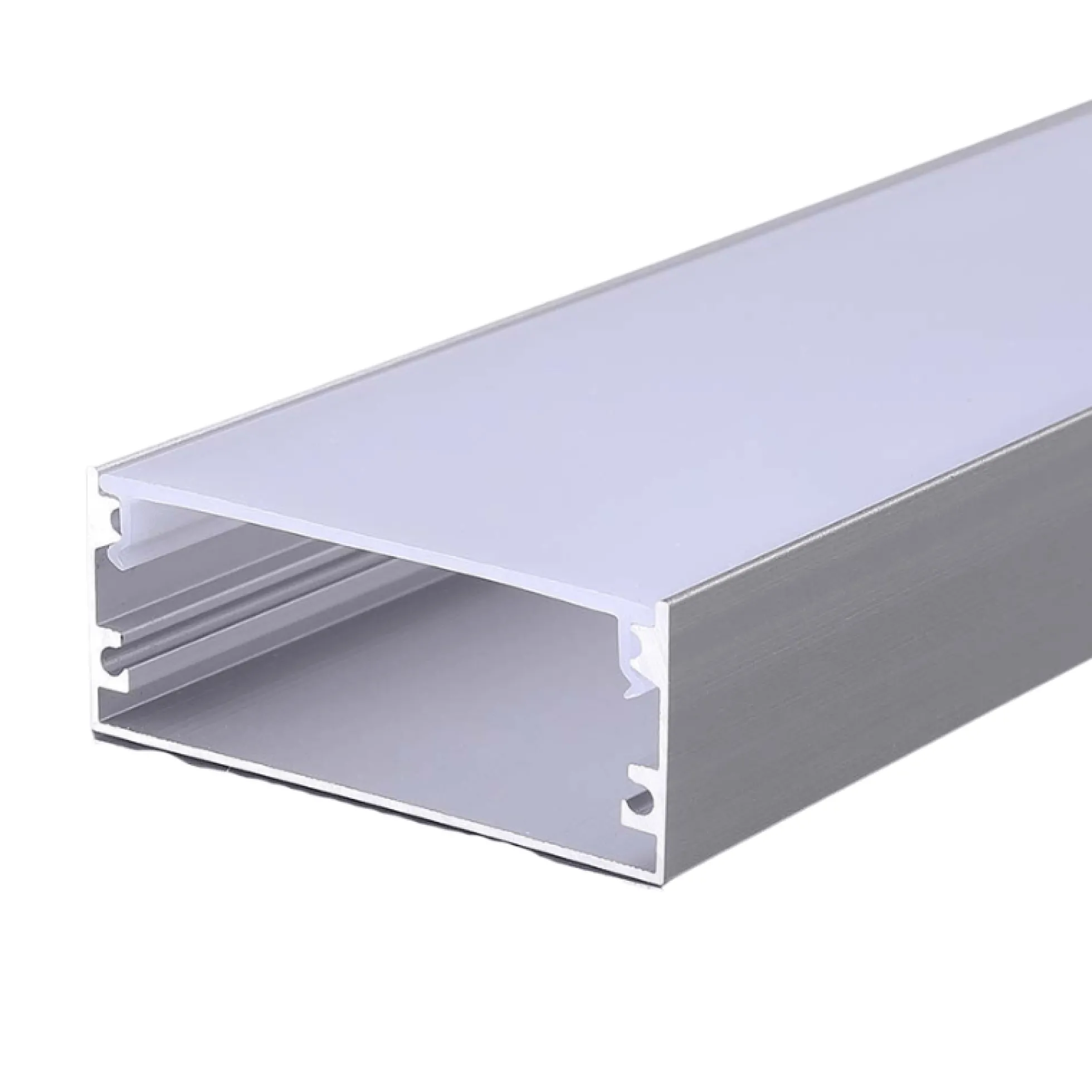 Aluprofil til LED strip, 2000x50x20 mm, sølvhus