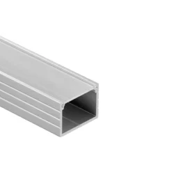 Aluprofil 18x13 til LED strips, 1 meter, inkl. matteret cover og klips, IP65 og IP68