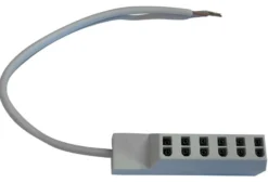 AMP 6-vejs fordelerboks med 20 centimeter ledning