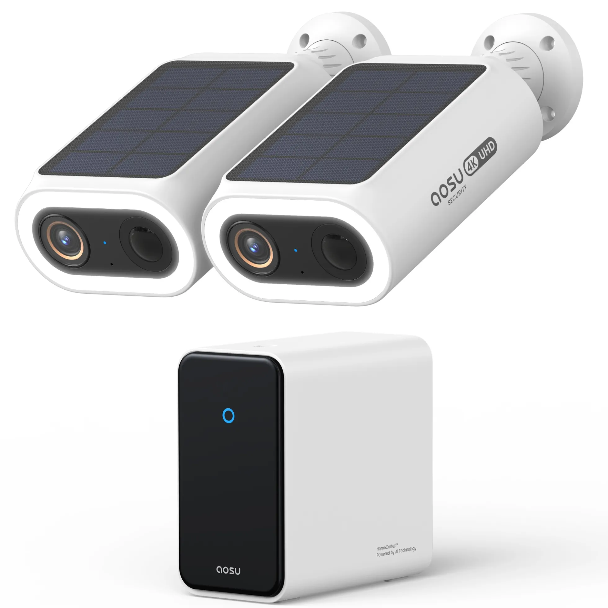 Aosu SolarCam P1 Max, overvågningssystem med solcelledrevne kameraer, 4K