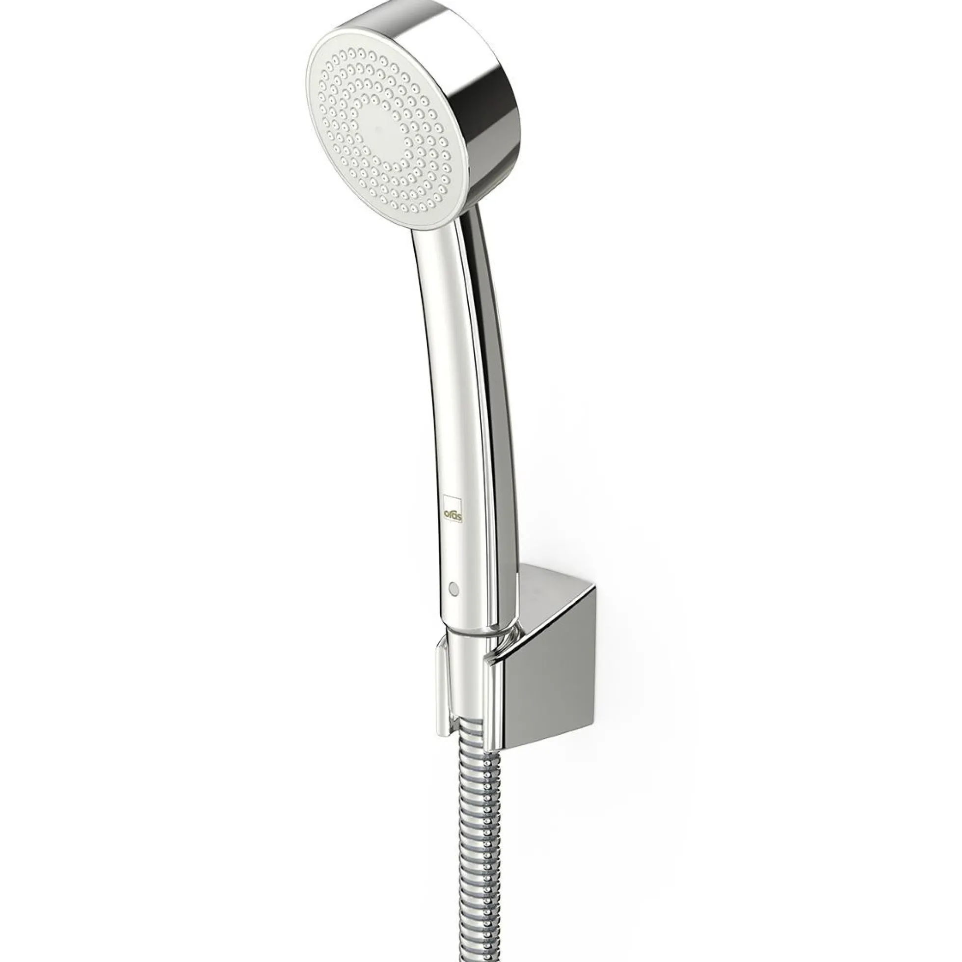 Apollo håndbrusersæt, Ø 70 mm bruser, holder og 1500 mm slange, forkromet