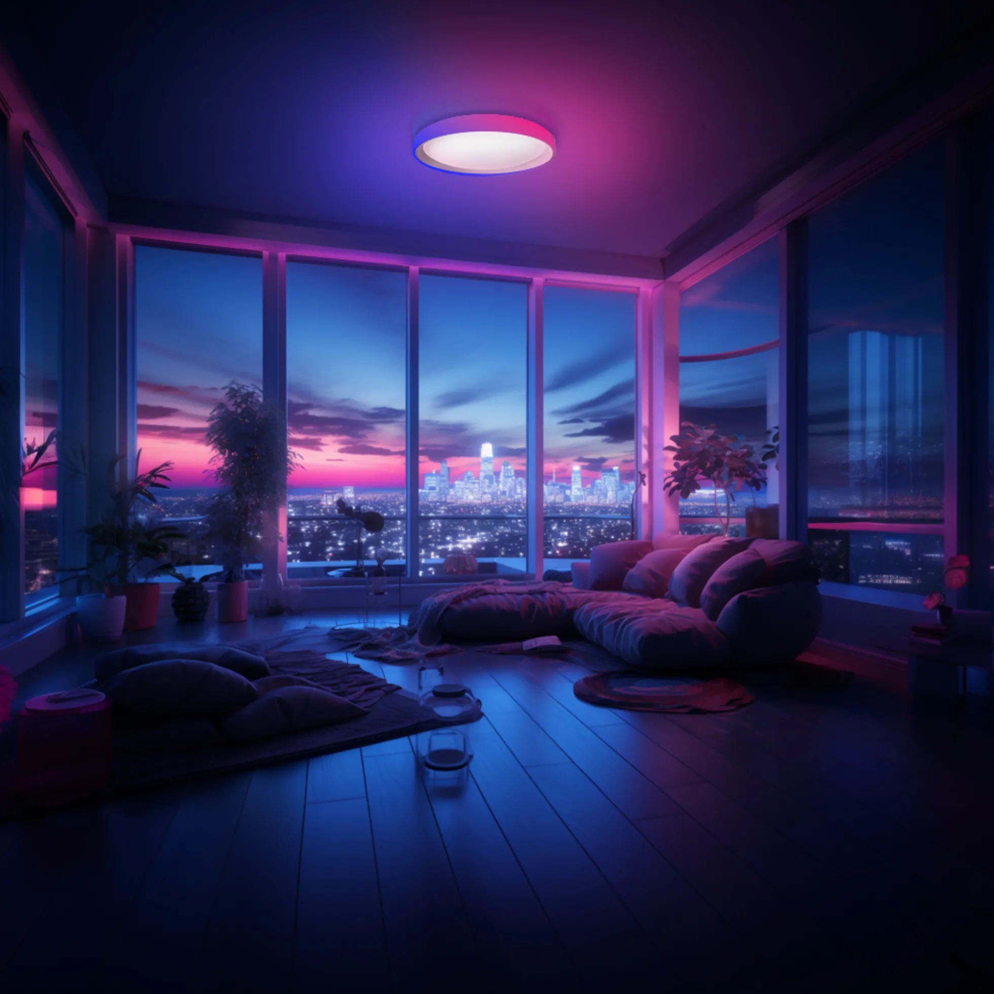 Aqara Ceiling Light T1M plafond/loftlampe, Zigbee/matter, RGB