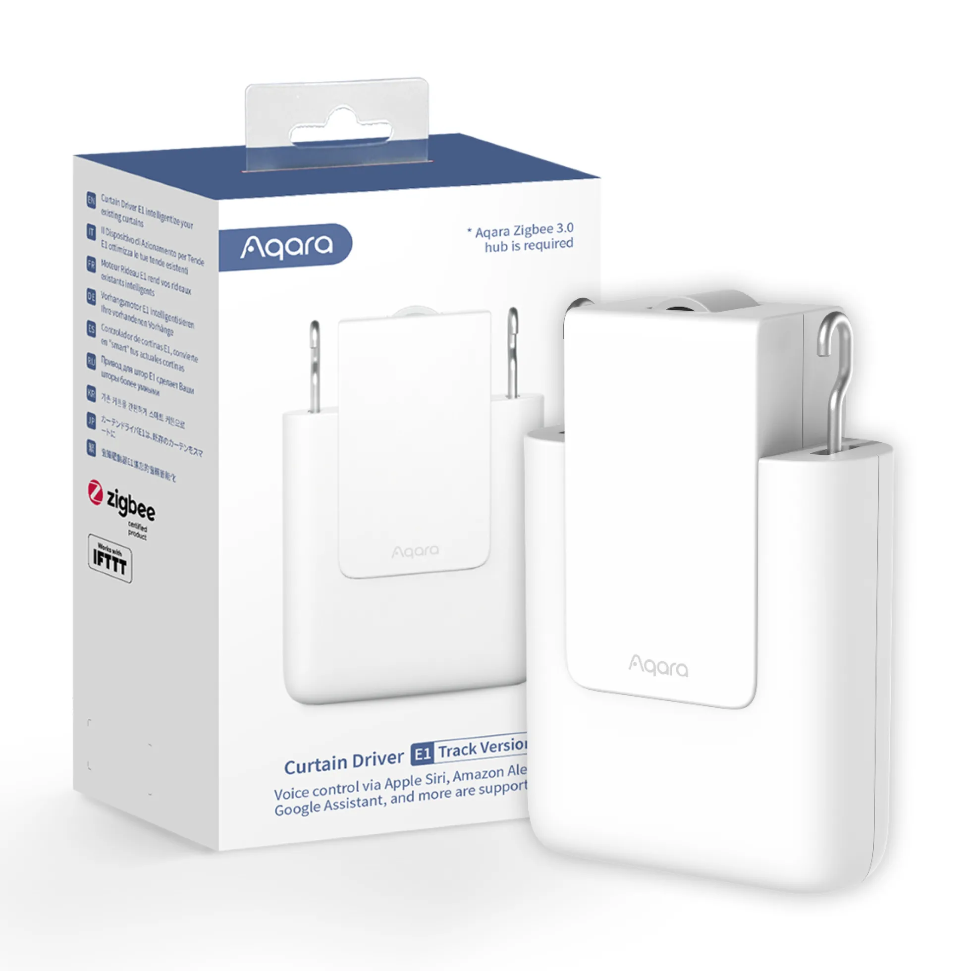 Aqara Curtain Driver E1, smart motor til gardinskinne, Zigbee