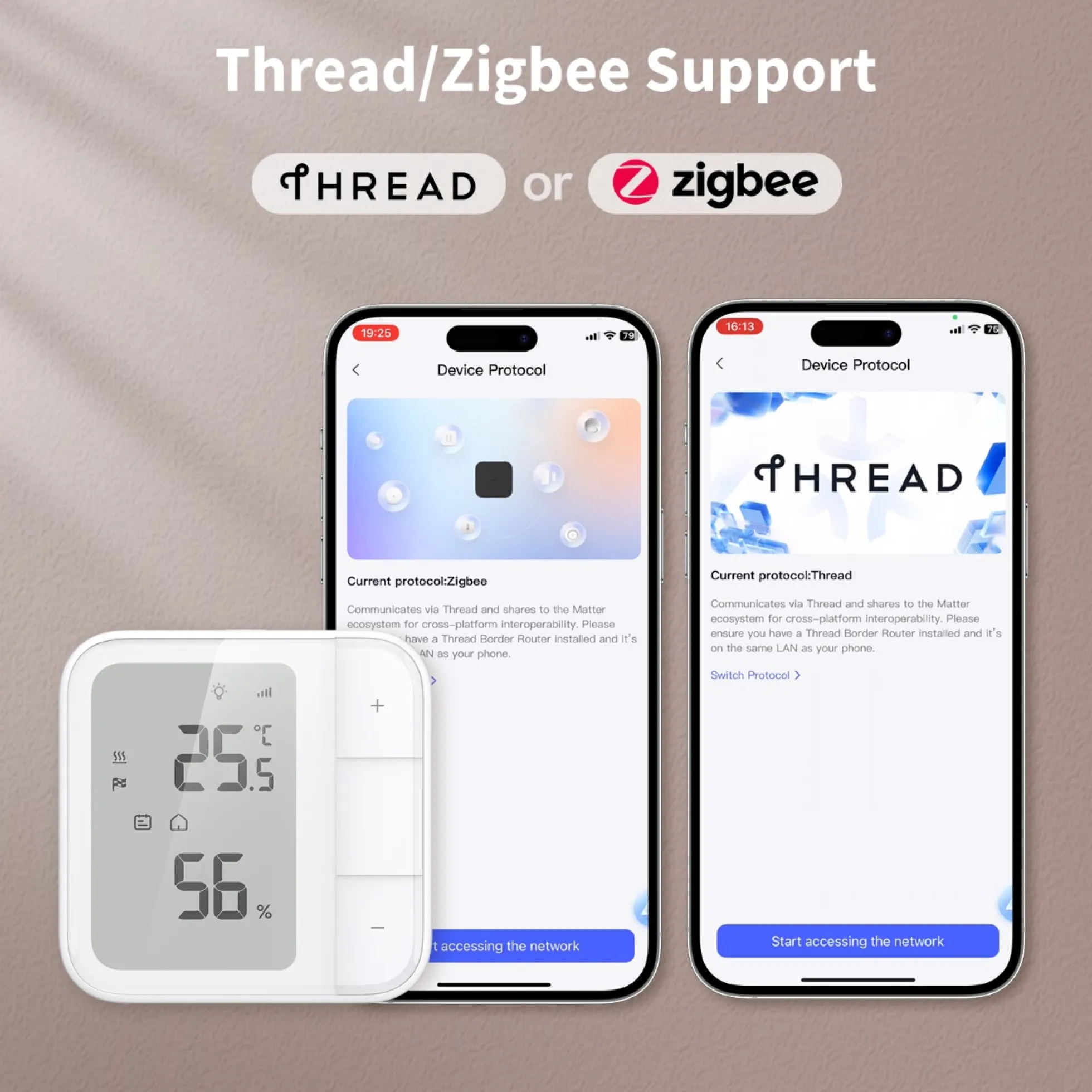 Aqara Floor Heating Thermostat W500, Zigbee gulvvarme termostat