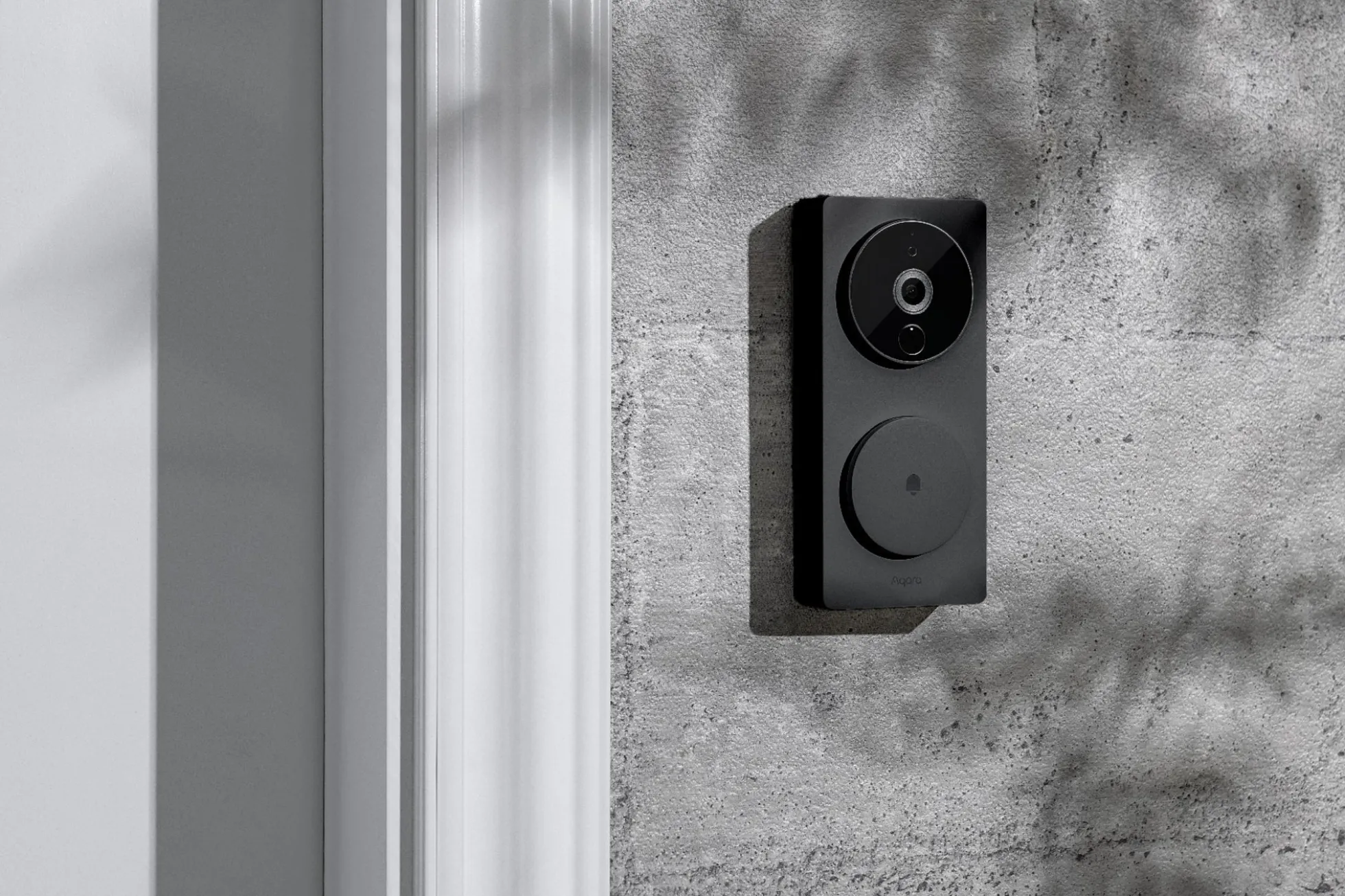 Aqara Smart Video Doorbell G4, trådløs/kablet, HomeKit Secure Video (restsalg)