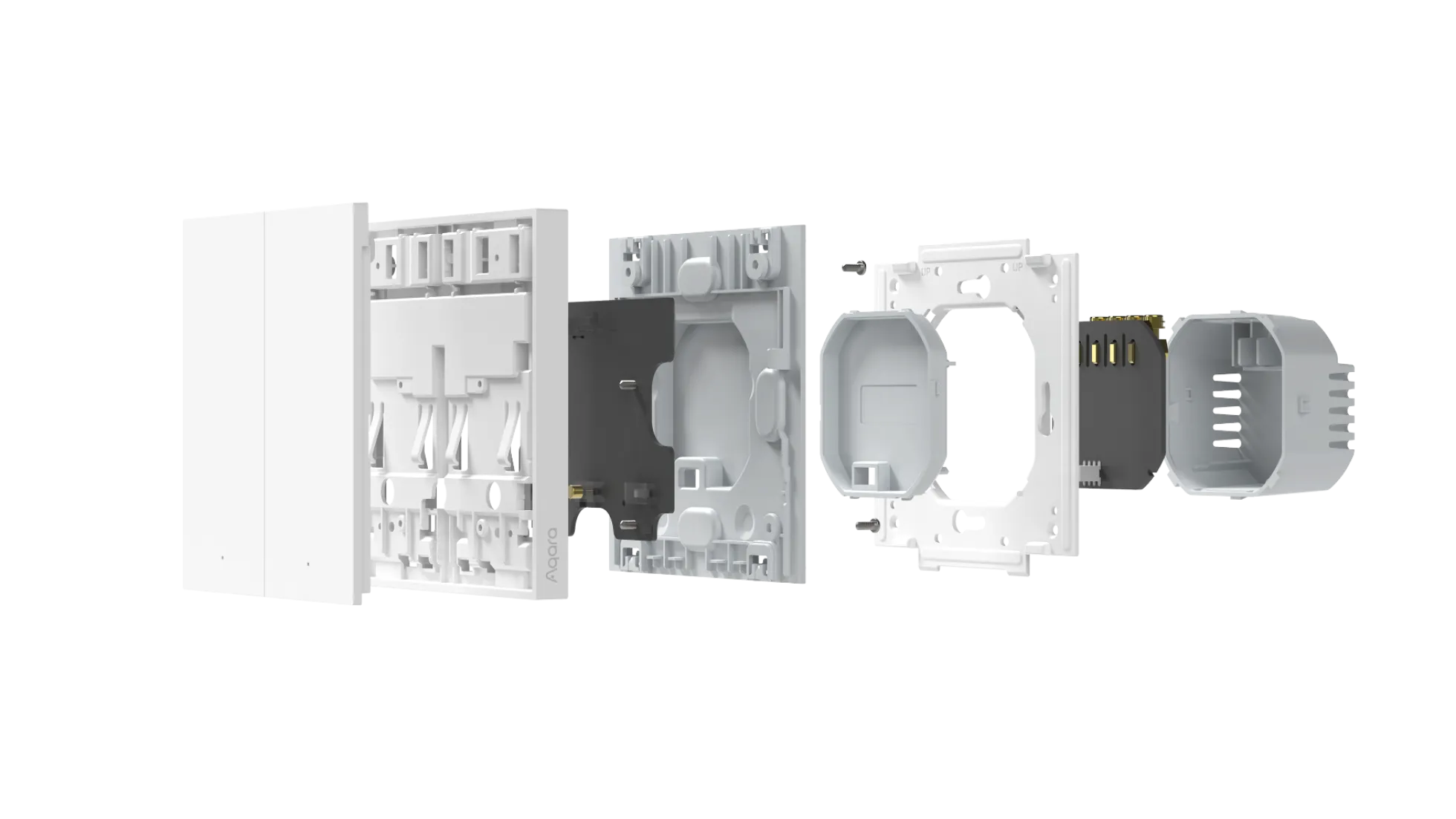 Aqara Smart Wall Switch H1, enkel, Zigbee 3.0