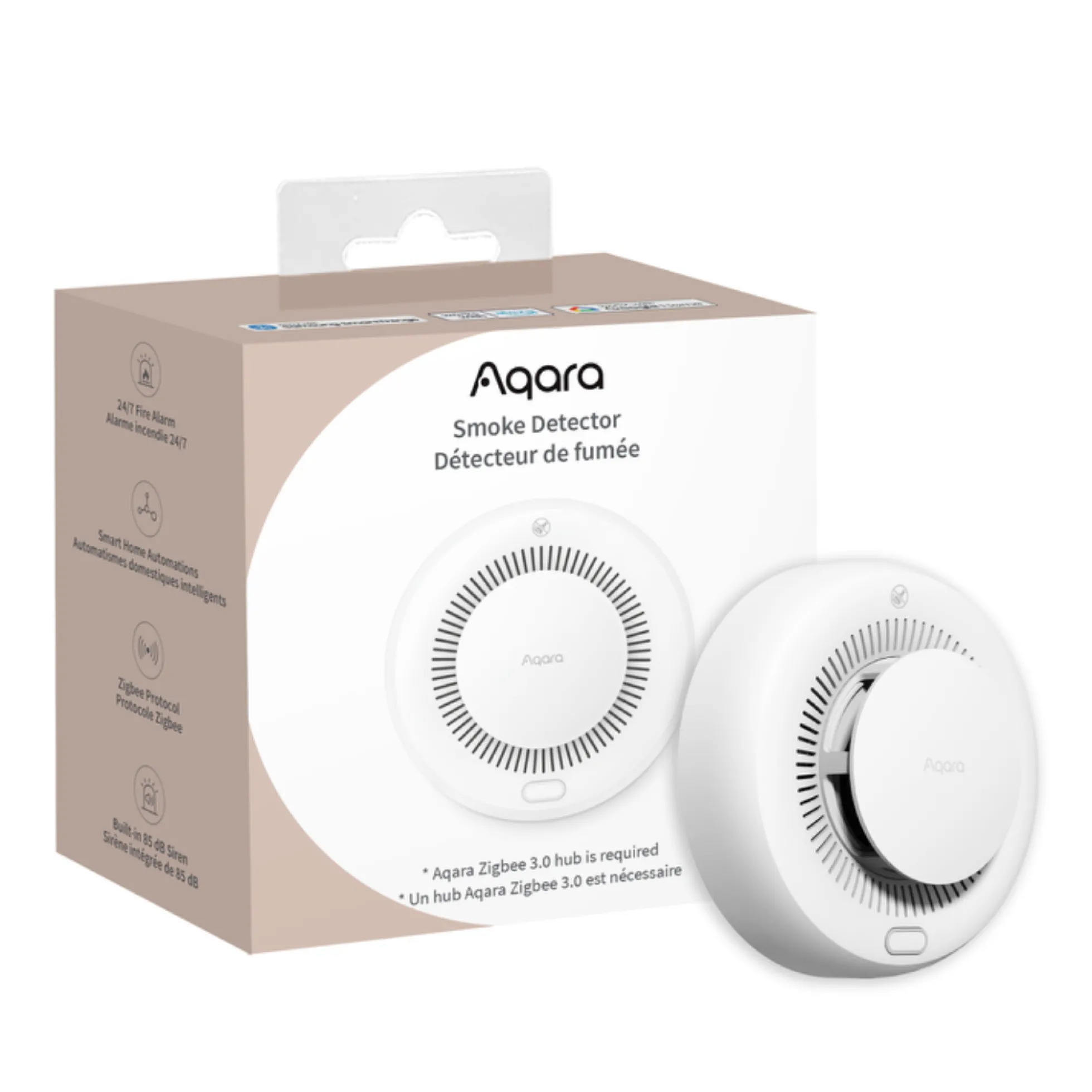 Aqara Smoke Detector, røgalarm, Zigbee