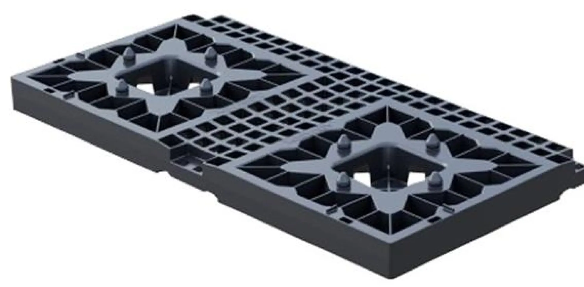 Aquabox bundplade (halv)HP, 37,5 x 75 cm