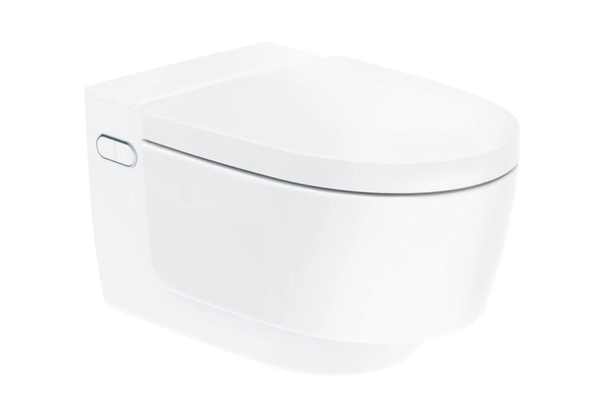 AquaClean Mera Classic douchetoilet, væghængt, krom/hvid - Geberit