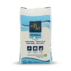 Aqua Danmark saltkrystaller til blødgøringsanlæg, 25 kg., NF-certificeret, godkendt til levnedsmiddelbrug