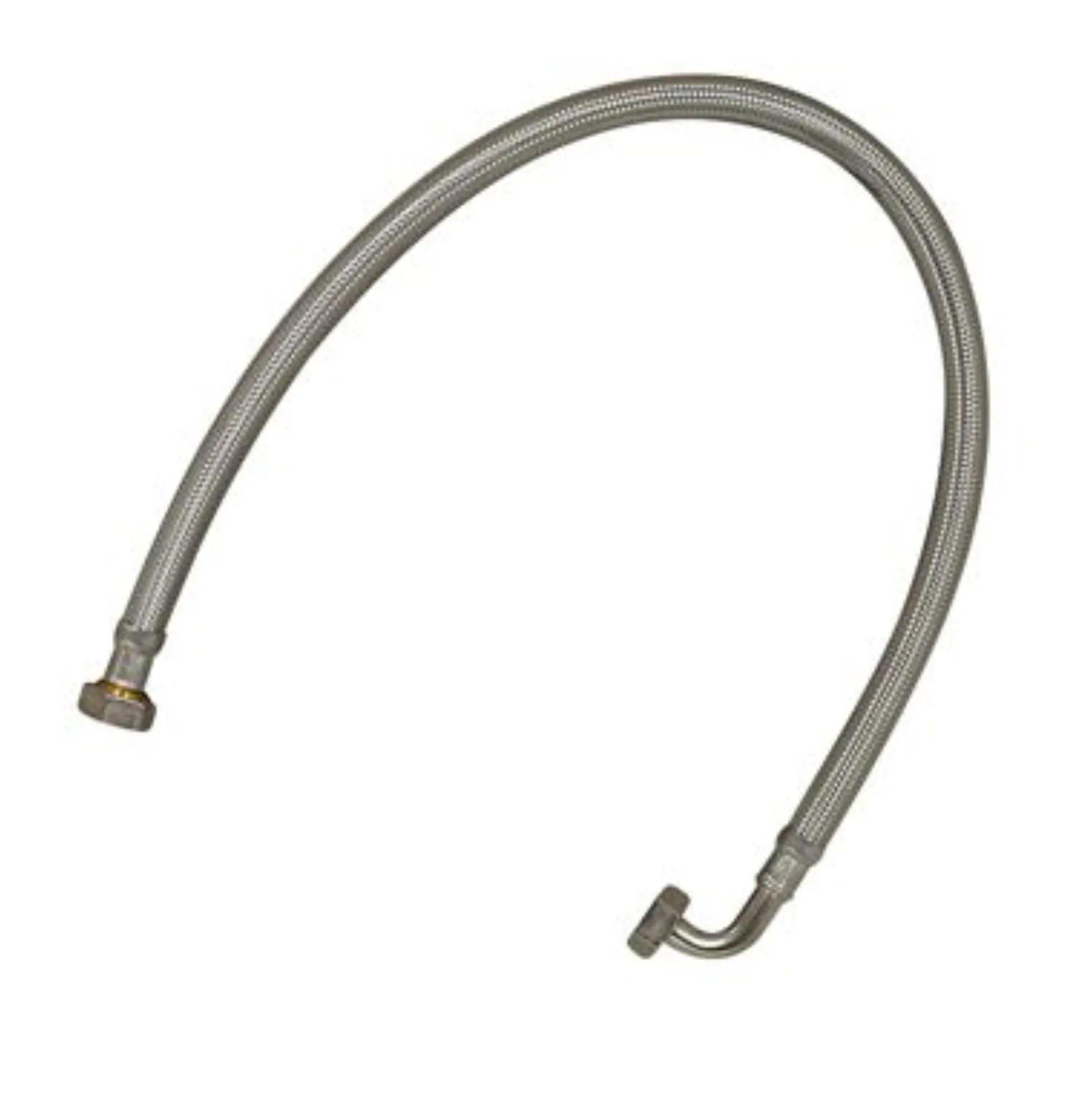 Aqua Danmark tilslutningsslange 1" x 2000 mm med 90gr. vinkel. Til blødgøringsanlæg.