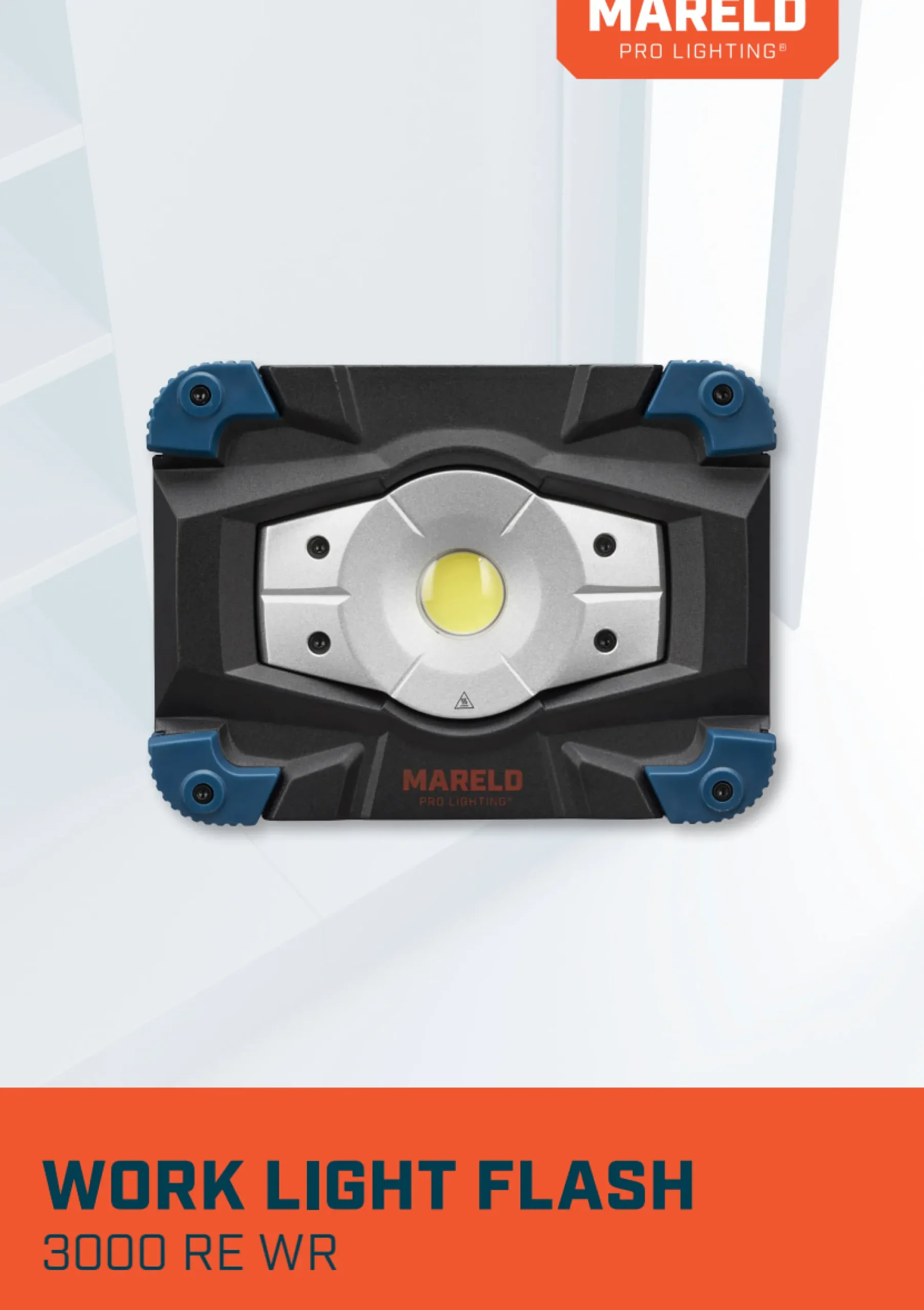 Arbejdslampe Flash 3000 WR RE, 3000 lumen, genopladelig - Mareld (restsalg)