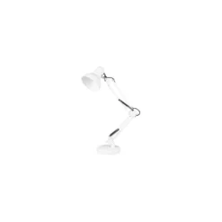 Arkitektlampe Hvid, E27 fatning, uden lyskilde
