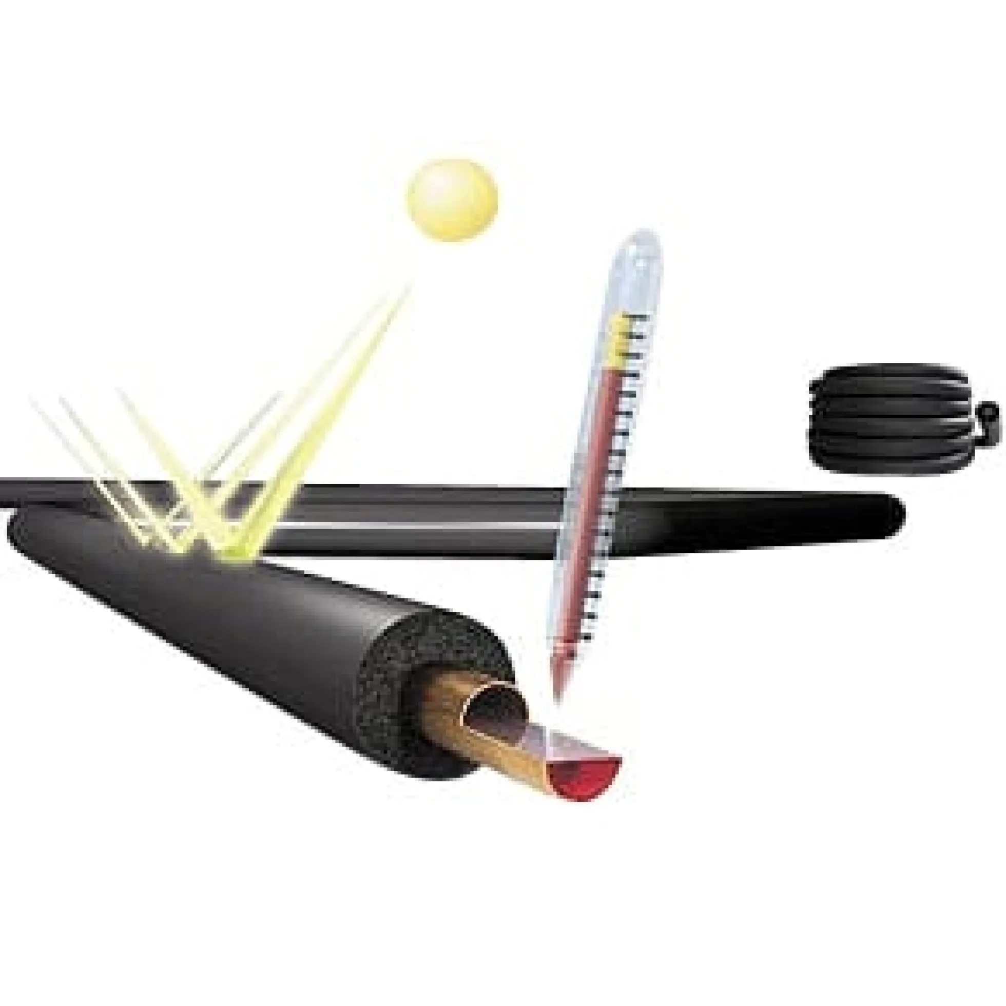 Armacell HT/Armaflex® – UV-resistent højtemperaturs (150°C) rørisolering, sort, 2 meter