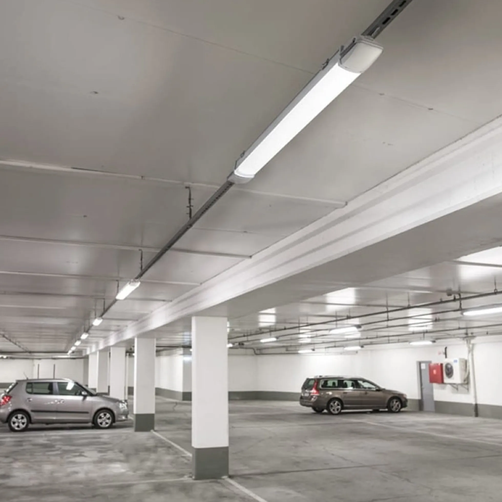 Armatur Area 66 LED 35W 4000K, 4300 lumen, grå