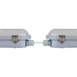 Armatur, 150 cm, 60W, 4000K, 7800 lumen, gennemfortrådet, HiCRI Ra 90, IP65