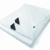 Armeret presenning, klar polyethylen, 8 meter, 4 meter bredde