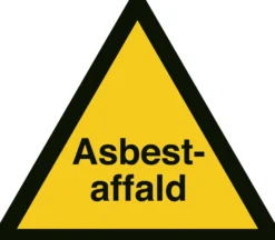 Asbest affald advarselsskilt, A361