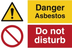 Asbest Combi skilt, Danger, 200 x 300 mm