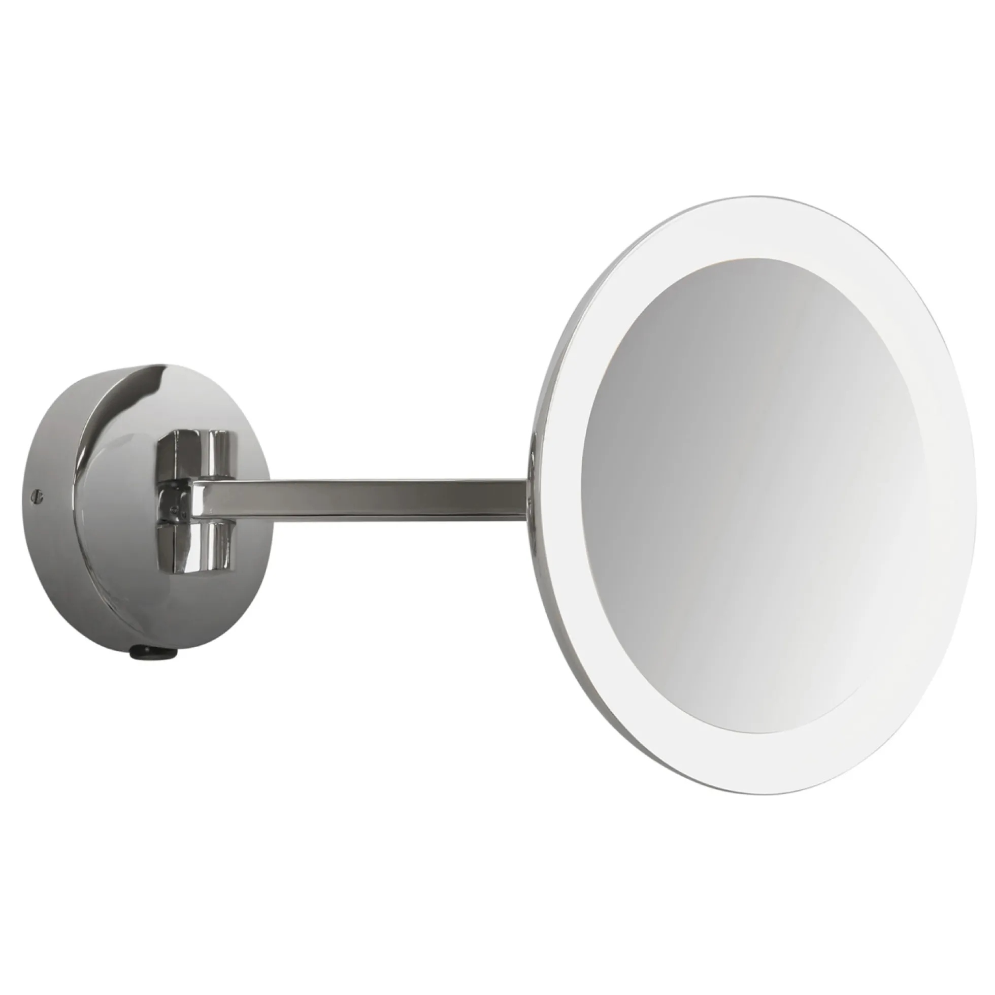 Astro Mascali Round LED makeup spejl, 7,4W, Ra90, 5 x forstørrelse, IP44, krom