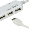 ATEN aktiv USB 2.0 forlængerkabel med indbygget hub til fire enheter,