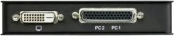 ATEN CS72D KVM, 1 konsol styrer 2 computere, DVI, USB, 1920x1200, sort